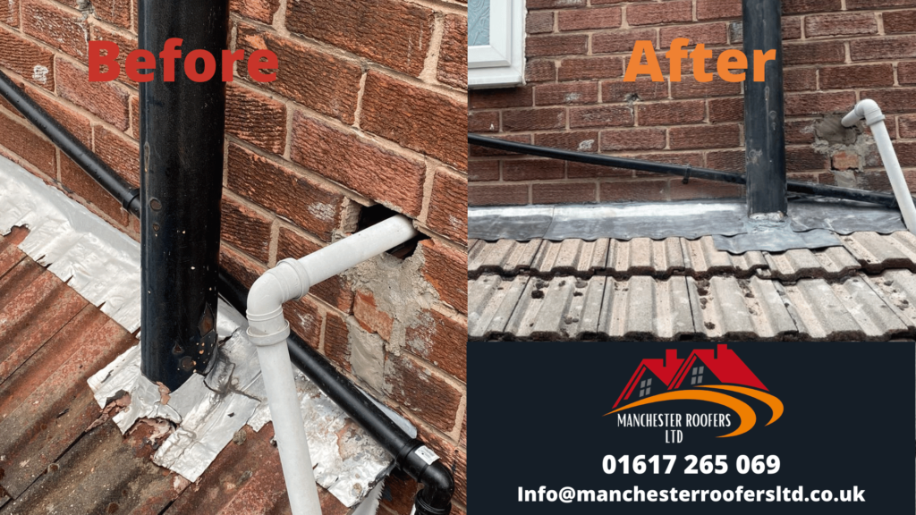 Before and after roofing repair manchester 