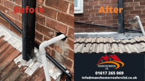 Before and after roofing repair manchester