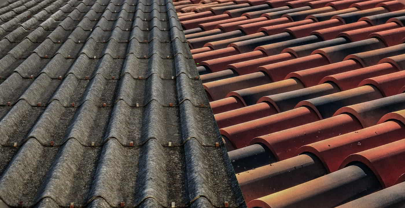 concrete and clay tile roofing