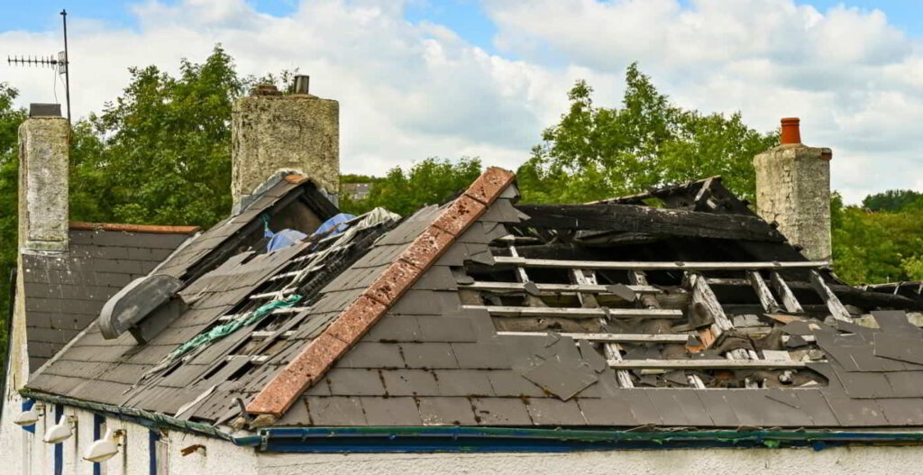 damaged roof