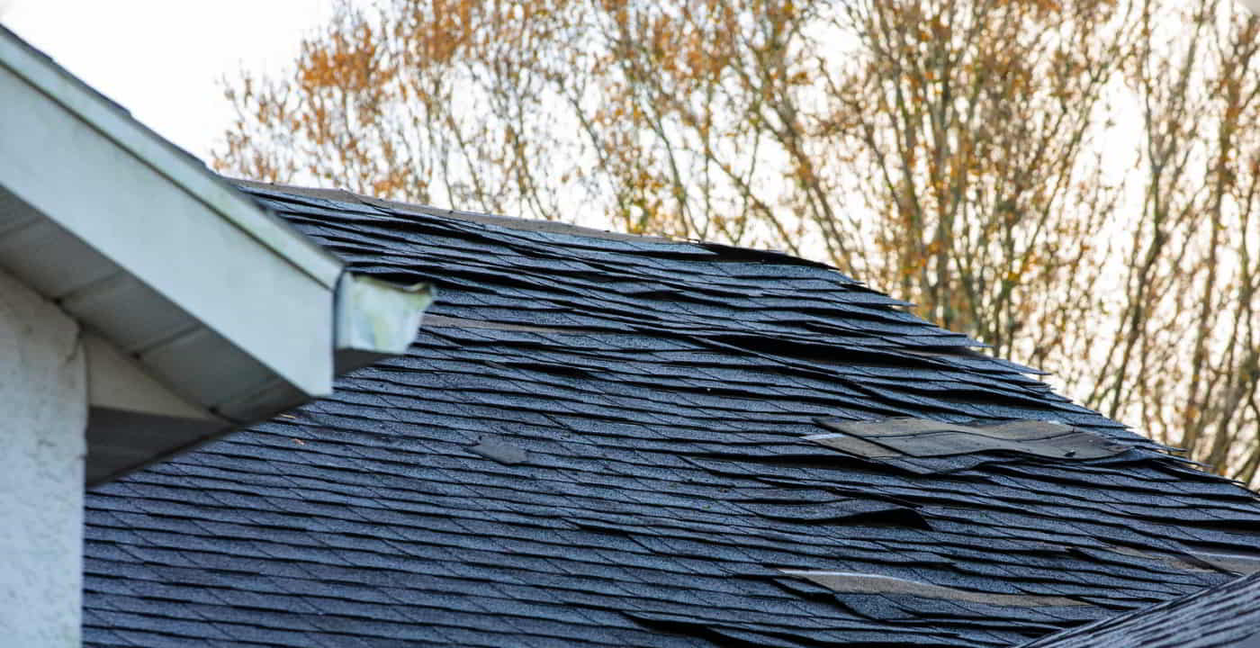 roof needing a repair